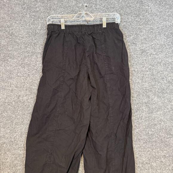 Zara Pants Womens Small Black Joggers Parachute Stretch Waist Pull On Comfort - Picture 4 of 9